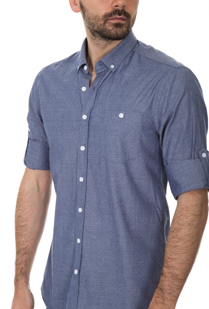 shirt, blue, male